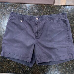 RALPH LAUREN Womens 16 SHORTS Navy TWILL Cotton
